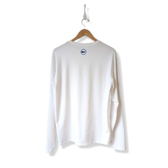 Vineyard Vines Whale Long-Sleeve Performance Sport Tee Men's sz S - Picture 2 of 9